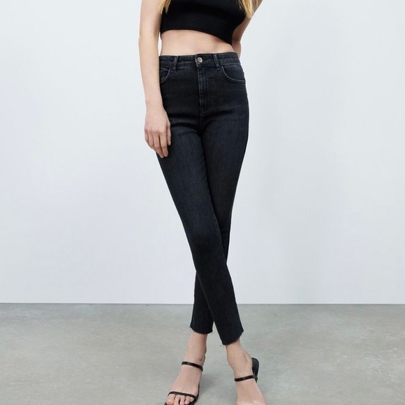 Zara Denim - Zara High Rise Skinny Jeans.